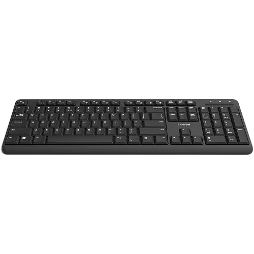CANYON keyboard HKB-W20 EN/RU Velvet Wireless Black