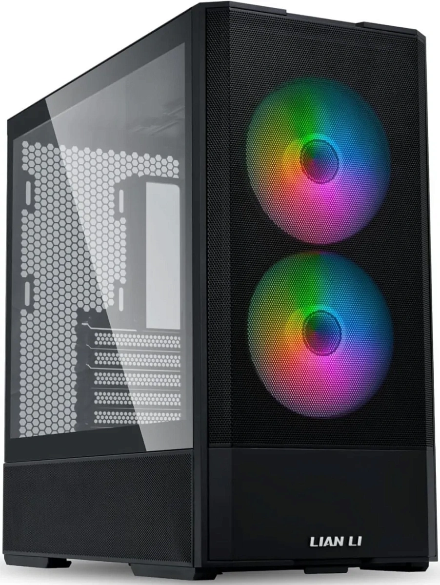Корпус Lian Li Lancool 207 Black ATX/mATX/mITX, фронтальный пылевой фильтр, спереди предустановлено 2x140mm ARGB Fan, 1xTypeC, 2xUSB3.0, G99.LAN207RX.00