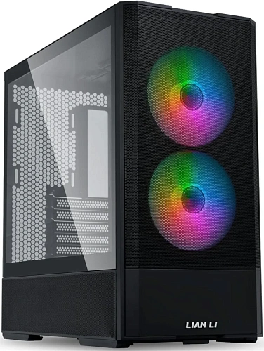 Корпус Lian Li Lancool 207 Black ATX/mATX/mITX, фронтальный пылевой фильтр, спереди предустановлено 2x140mm ARGB Fan, 1xTypeC, 2xUSB3.0, G99.LAN207RX.00