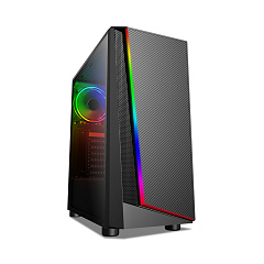Корпус X-Game Megatron, Midi Tower, ATX, Black, 2x3.5"/2x2.5", 2xUSB, USB3.0, RGB