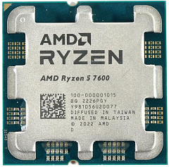 AMD CPU Desktop Ryzen 5 6C/12T 7600 (5.2GHz Max, 38MB,65W,AM5) tray, with Radeon Graphics