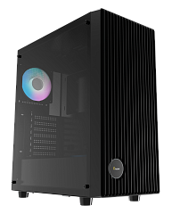 Корпус Ocypus Gamma C70 BK ARGB ATX/mATX/ITX 2xUSB, Черный, Предустановленно 4x120мм ARGB Fans, Gamma-C70-BKG400XX-GL
