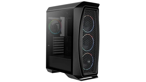 Корпус AeroCool Aero One Eclipse, Midi Tower, ATX, Black, 2x3.5"/2x2.5", 2xUSB3.0, RGB