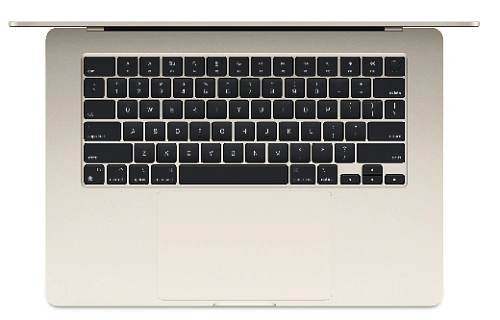 Ноутбук Apple MacBook Air A2941, Apple M2/15.3"Retina/8GB/256GB/10-core GPU/MacOS/Starlight