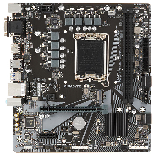 Матплата Gigabyte H610M H, iH610, S1700, mATX, 2DDR-5, 1xPCI-Ex16, 4SATA, 1xM.2, VGA, HDMI, 12USB