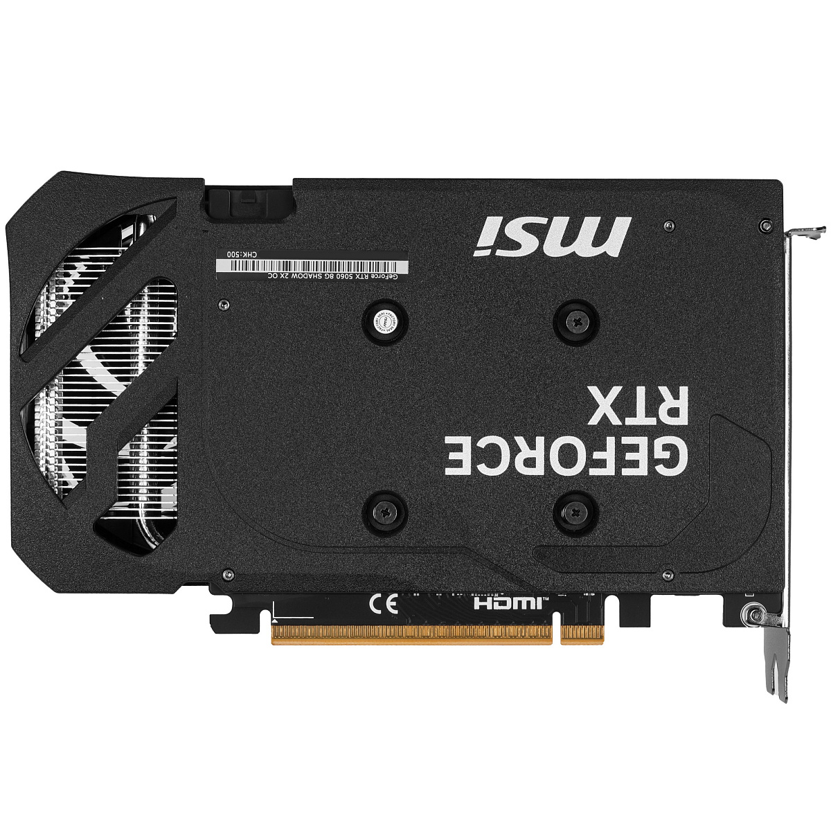 GF RTX5060, MSI Shadow 2X, 2515MHz/28000MHz, 128bit, 8GB GDDR7, HDMI, 3xDP