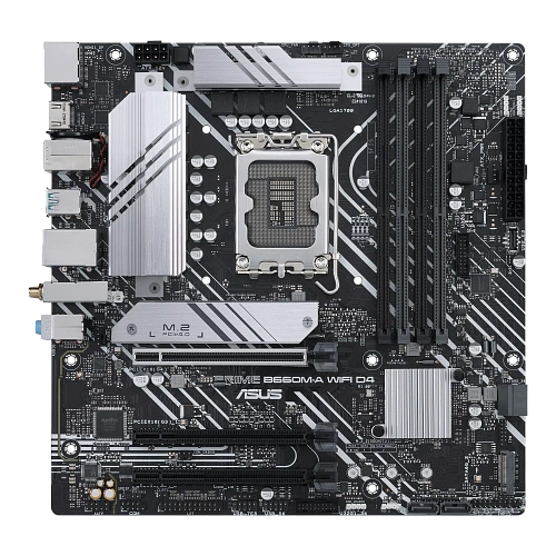 Матплата Asus Prime B660M-A WiFi D4, iB660, S1700,mATX,4DDR-4,3xPCI-Ex16,4SATA,2xM.2,2xHDMI,DP,16USB