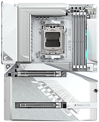 Матплата Gigabyte X870 Aorus Stealth ICE, AM5, ATX, 4DDR-5, 2хPCI-Ex16, 2SATA,4xM.2,HDMI,USB-C,20USB