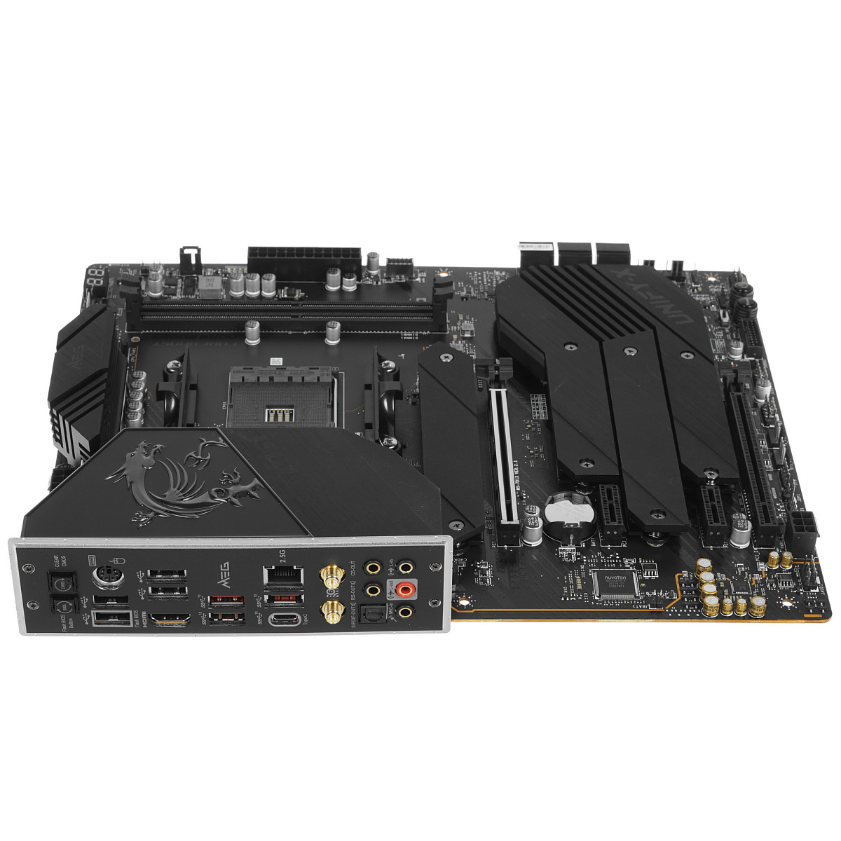 Матплата MSI MEG B550 Unify-X, AM4, ATX, 2DDR-4, 2xPCI-Ex16, 6SATA, 4xM.2, HDMI, 15USB