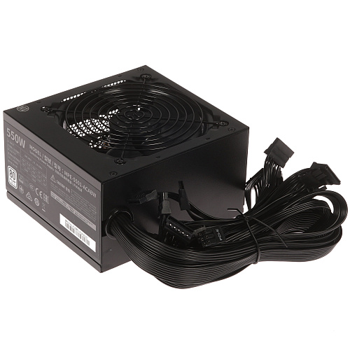 Блок питания CoolerMaster MWE 550 White 230V - V2 550W Non Modular, Active PFC, вент. 12см, 80 PLUS Standard 230V EU Certified,  MPE-5501-ACABW-EU