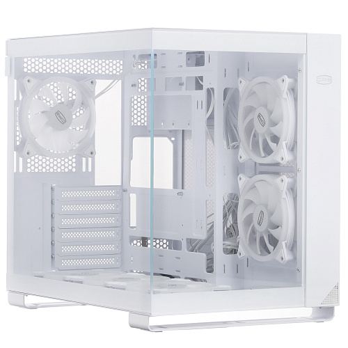 Корпус PCCooler C3T500 ARGB WH ATX/MATX/ITX USB3.1 Gen 2 Type-C, USB3.0, USB2.0, 6xFAN ARGB included (1x сзади, 2x сбоку, 3x снизу ), White