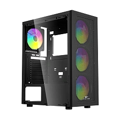 Корпус Wintek Magic L204-B-M TG, Midi Tower, ATX, Black, 2x3.5"/1x2.5", USB, USB3.0