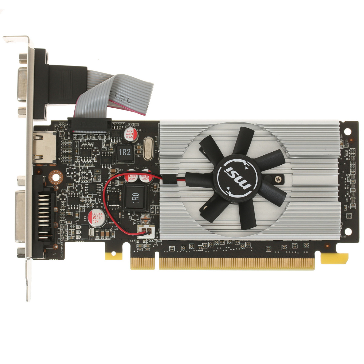 Видеокарта MSI GeForce 210, 1GB DDR3 64-bit 1xVGA 1xDVI 1xHDMI N210-1GD3/LP
