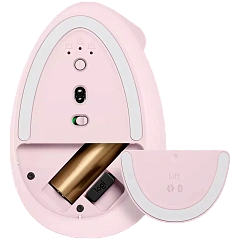 Мышь беспроводная Logitech LIFT ROSE (400-4000 dpi, Bluetooth, USB-ресивер Logi Bolt®, 4 настраиваемые кнопки)