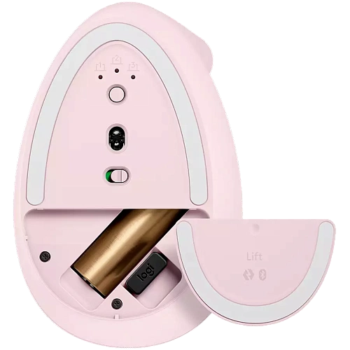 Мышь беспроводная Logitech LIFT ROSE (400-4000 dpi, Bluetooth, USB-ресивер Logi Bolt®, 4 настраиваемые кнопки)