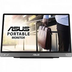 Монитор 14" Asus ZenScreen MB14AC, Black-Gray, IPS, 1920x1080@60Hz, 250кд/м2, 700:1, USB-C