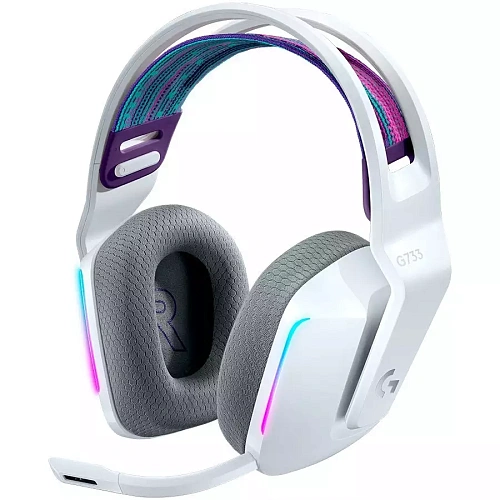 Гарнитура беспроводная игровая Logitech G733 LIGHTSPEED Wireless RGB Gaming Headset - WHITE - 2.4GHZ - N/A - EMEA (M/N: A00125 / A-00080)