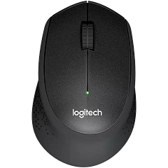 Мышь беспроводная Logitech M330 Silent Plus Black (черная, оптическая, 1000dpi, 2.4 GHz/USB-ресивер, бесшумная, под правую руку) (M/N: M-R0051 / C-U0010)