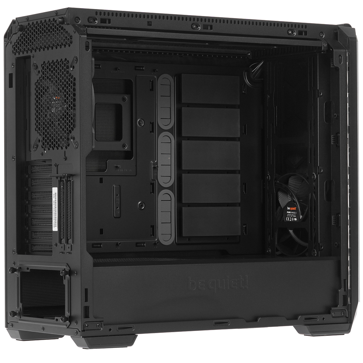 Корпус be quiet! Silent Base 601 Window, Midi Tower, E-ATX, Black-Silver, 3x3.5"/2x2.5", 2xUSB3.0