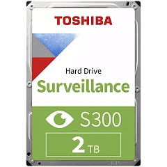 HDD Video Surveillance Toshiba S300 (3.5'' 2TB, 5400RPM, 128MB, SATA 6Gb/s), bulk