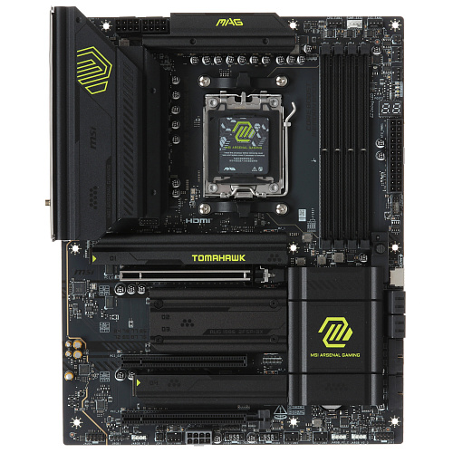 Матплата MSI MAG X870 Tomahawk WiFi, AM5, ATX, 4DDR-5, 3хPCI-Ex16, 4SATA, 4xM.2, HDMI, USB C, 16USB