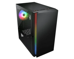 Корпус Cougar Purity RGB, Mini Tower, m-ATX, Black, 2x3.5"/2x2.5", USB2.0, 2xUSB3.0
