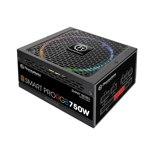 БП ATX 750W Thermaltake Smart Pro RGB, 14sm fan,24+4/24+8,9SATA,6Molex,4x6p/4x2p PCI-E,ATX