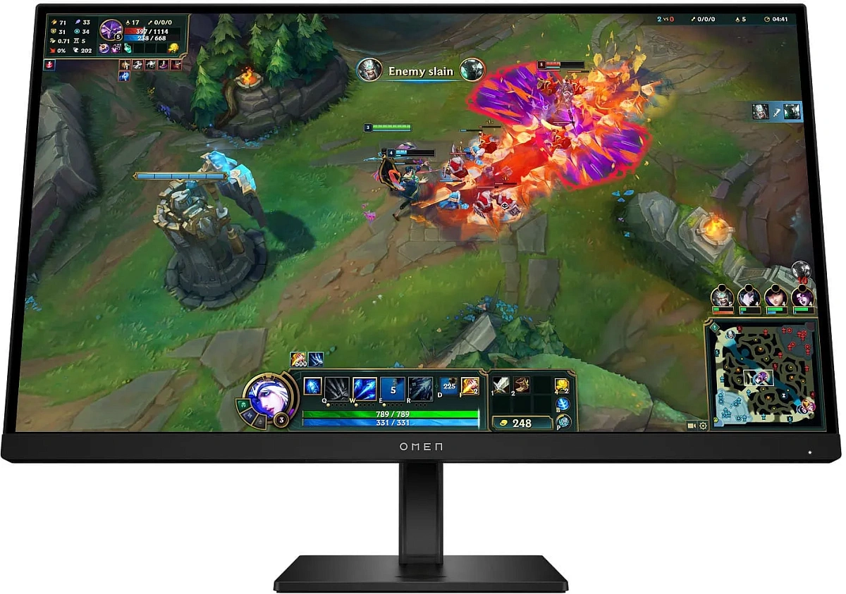 Монитор 27" HP Omen 27q G2, Black, IPS, 2560x1440@180Hz, 400кд/м2, 1000:1, 1ms, 2xHDMI, DP