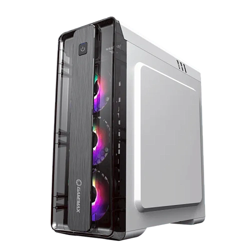Корпус GameMax MoonLight FRGB(MFG.G511), Midi Tower, ATX, White, 2x3.5"/2x2.5", 2xUSB2.0, USB3.0