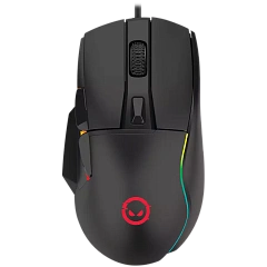 LORGAR Jetter 357, gaming mouse, Optical Gaming Mouse with 6 programmable buttons, Pixart ATG4090 sensor, DPI can be up to 8000, 30 million times key life, 1.8m PVC USB cable, Matt UV coating and RGB lights with 4 LED flowing mode, size:124.90*71.65*41.36