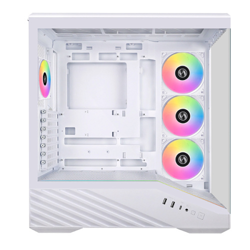 Корпус Lian Li Vector V100W E-ATX/ATX/mATX/ITX G99.V100W.01 2xUSB3.0, USB3.1, Type-C White (комплектация без предустановленного воздушного охлаждения)
