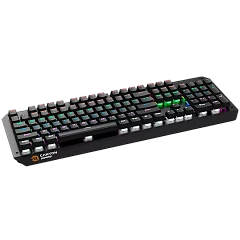 CANYON Hazard GK-6, Wired multimedia gaming keyboard with lighting effect, 108pcs rainbow LED, Numbers 104keys, RU+EN double injection layout, cable length 1.8M, 450.5*163.7*42mm, 0.90kg, color black