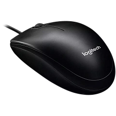 Мышь Logitech B100 Black (черная, оптическая 800dpi, USB, 1.8м) (арт. 910-003357, M/N: M-U0026)