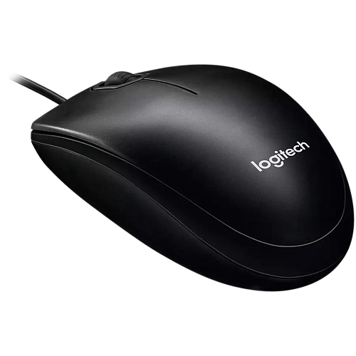 Мышь Logitech B100 Black (черная, оптическая 800dpi, USB, 1.8м) (арт. 910-003357, M/N: M-U0026)
